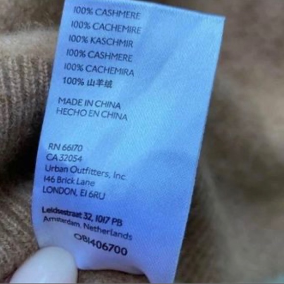 Anthropologie 100% Cashmere Cropped Sweater - (Size Small) - Picture 7 of 7